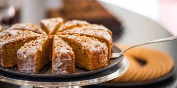 a plate of food with a fork