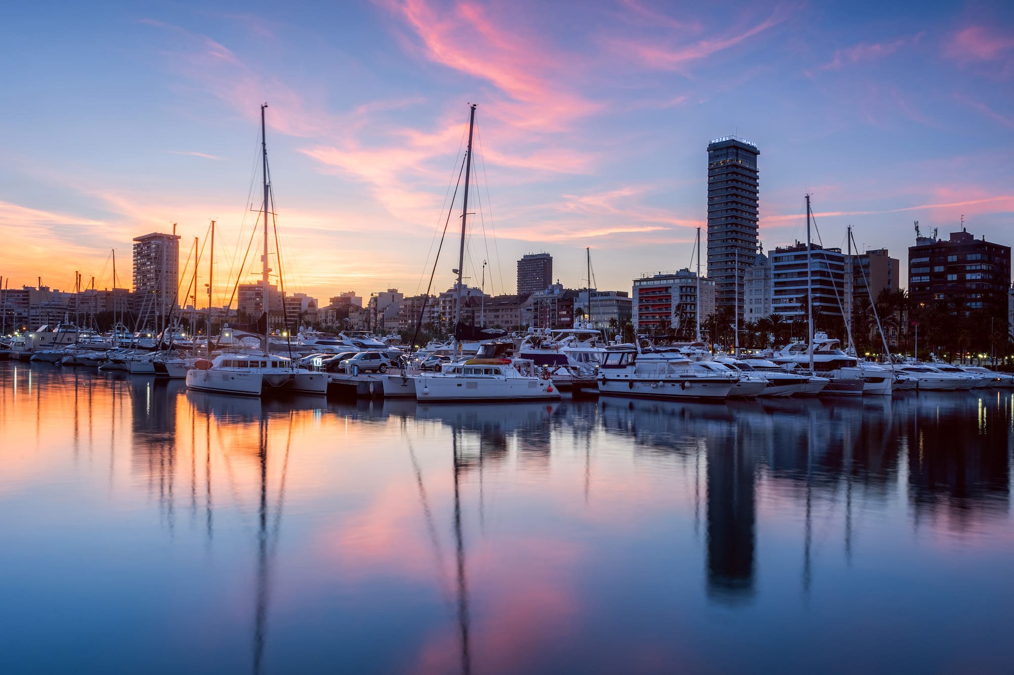 a body of water with boats in it