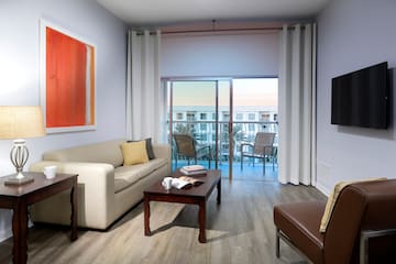 a living room with a couch and a coffee table