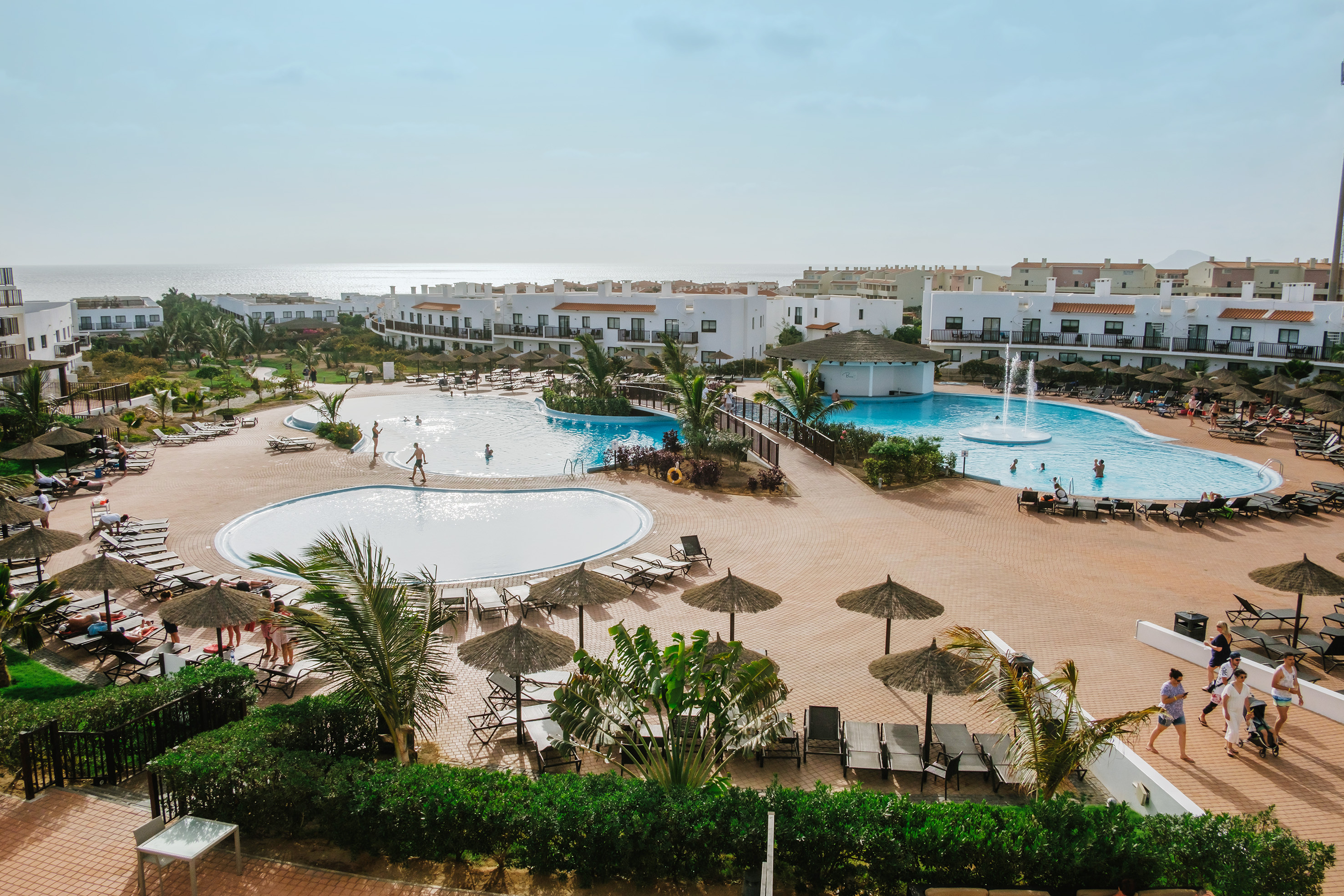 a pool with people in it