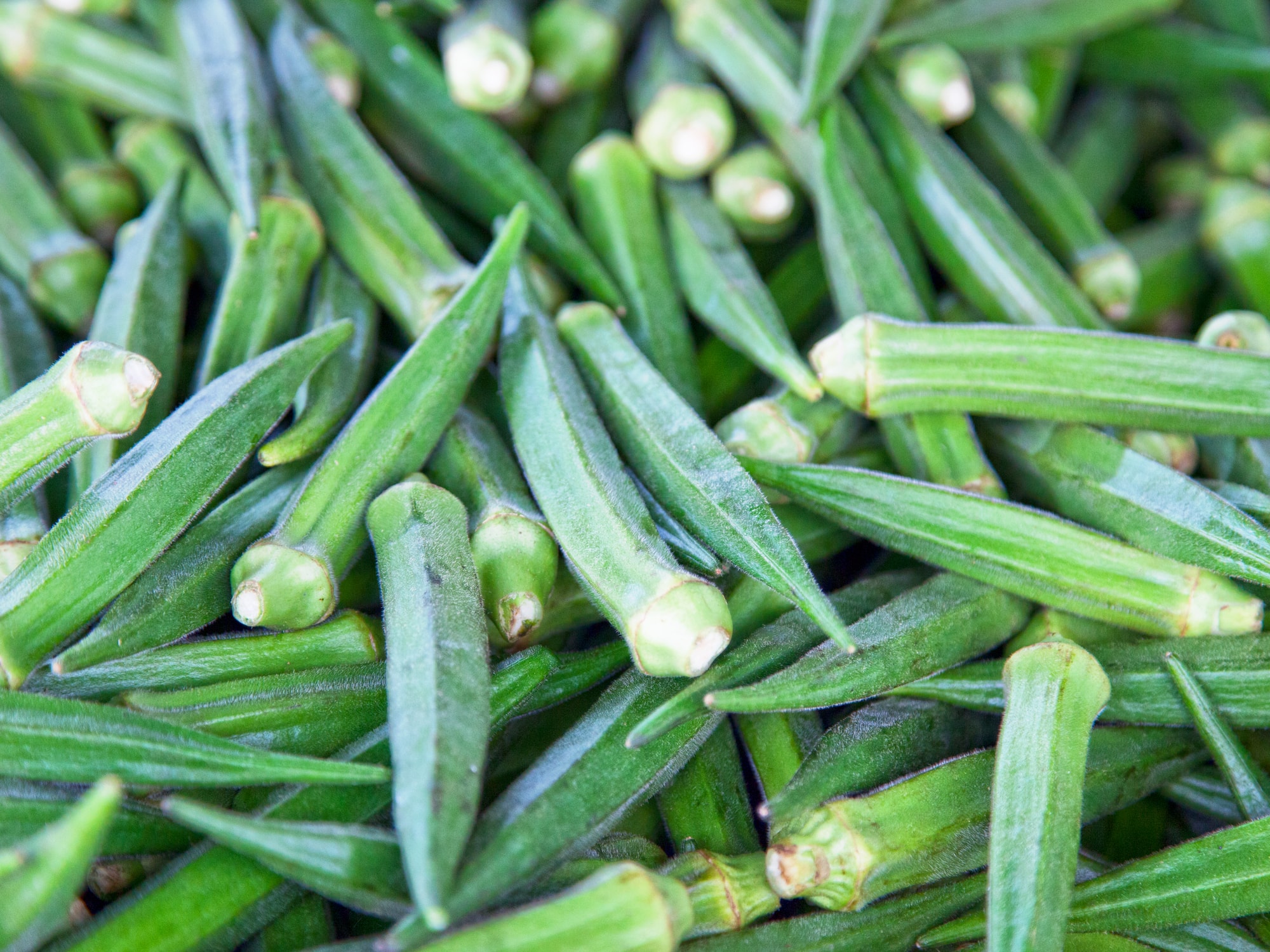 a pile of green vegetables