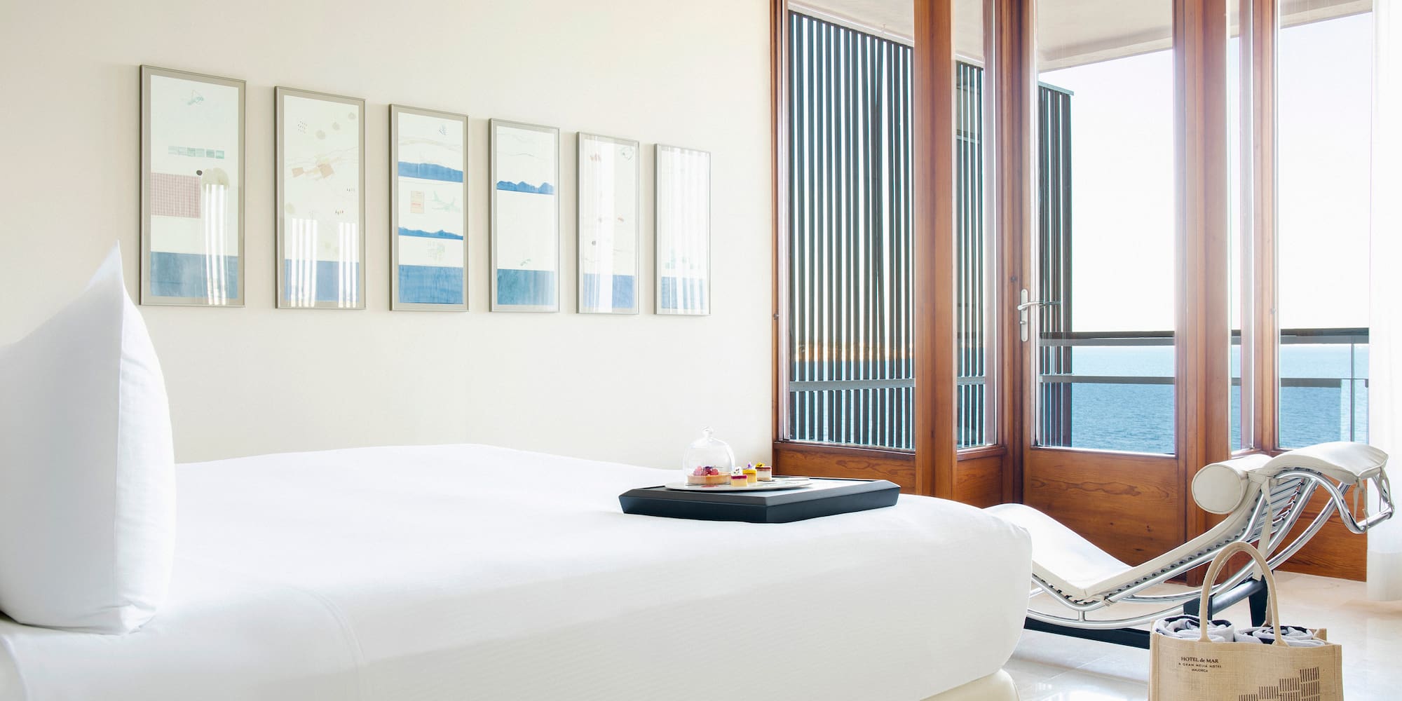 a room with a bed and a chair