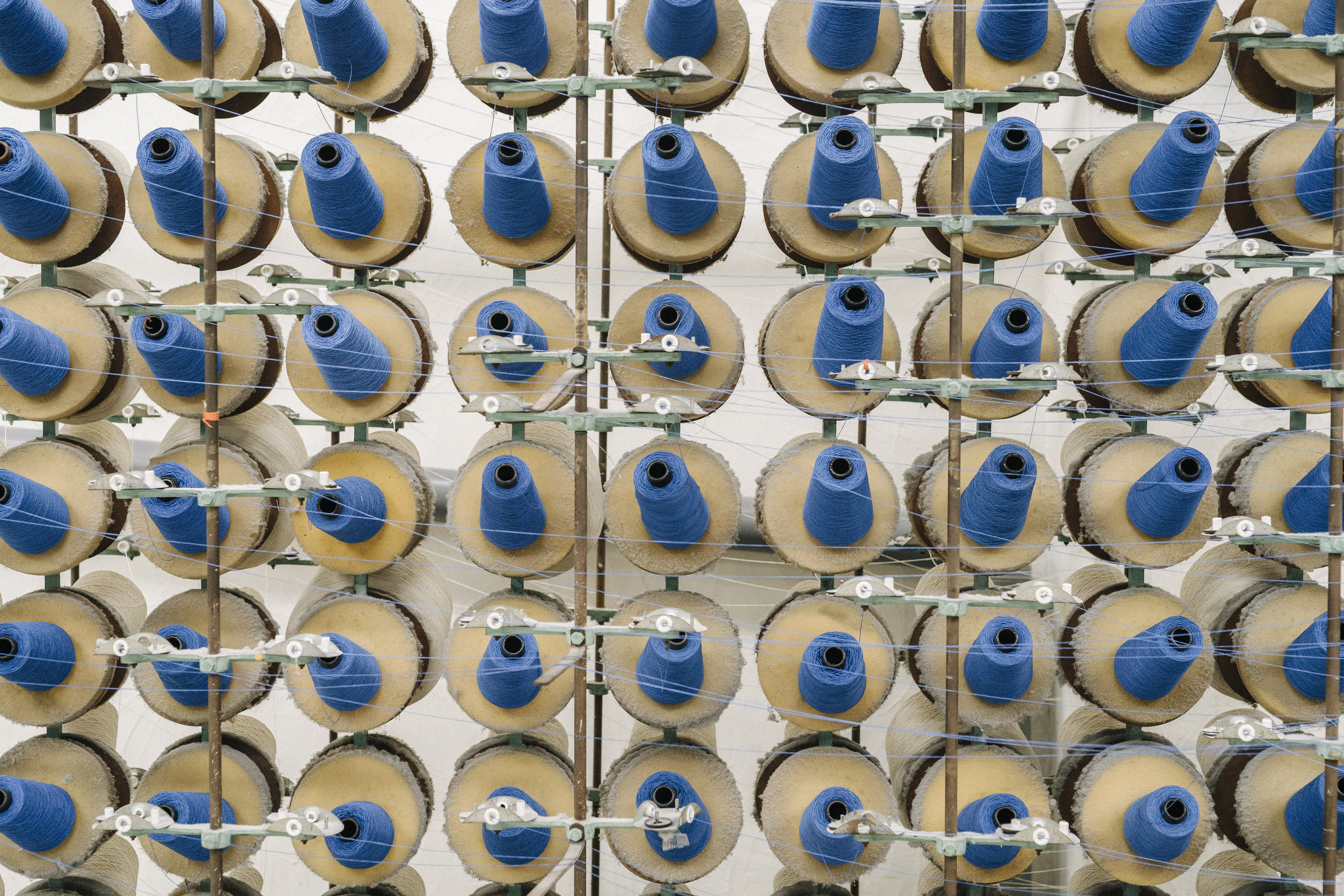 a group of spools of thread