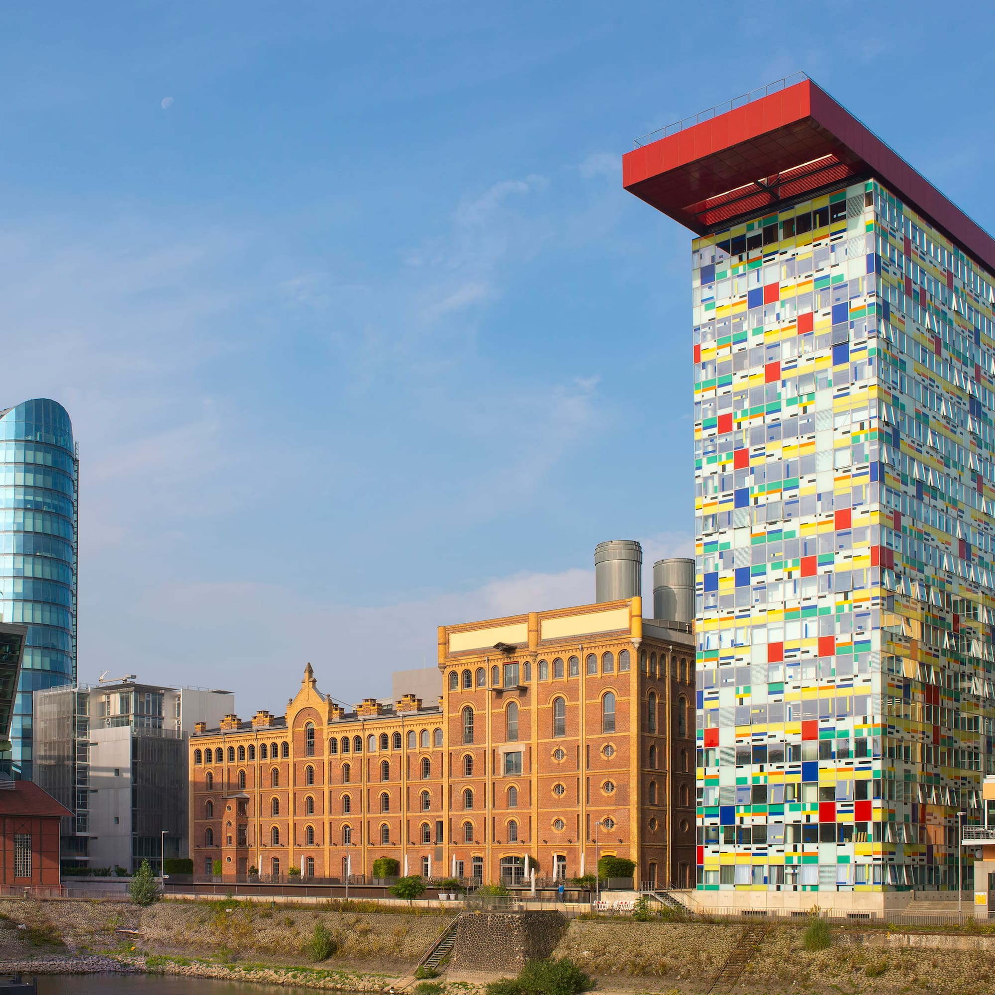 a group of buildings next to each other
