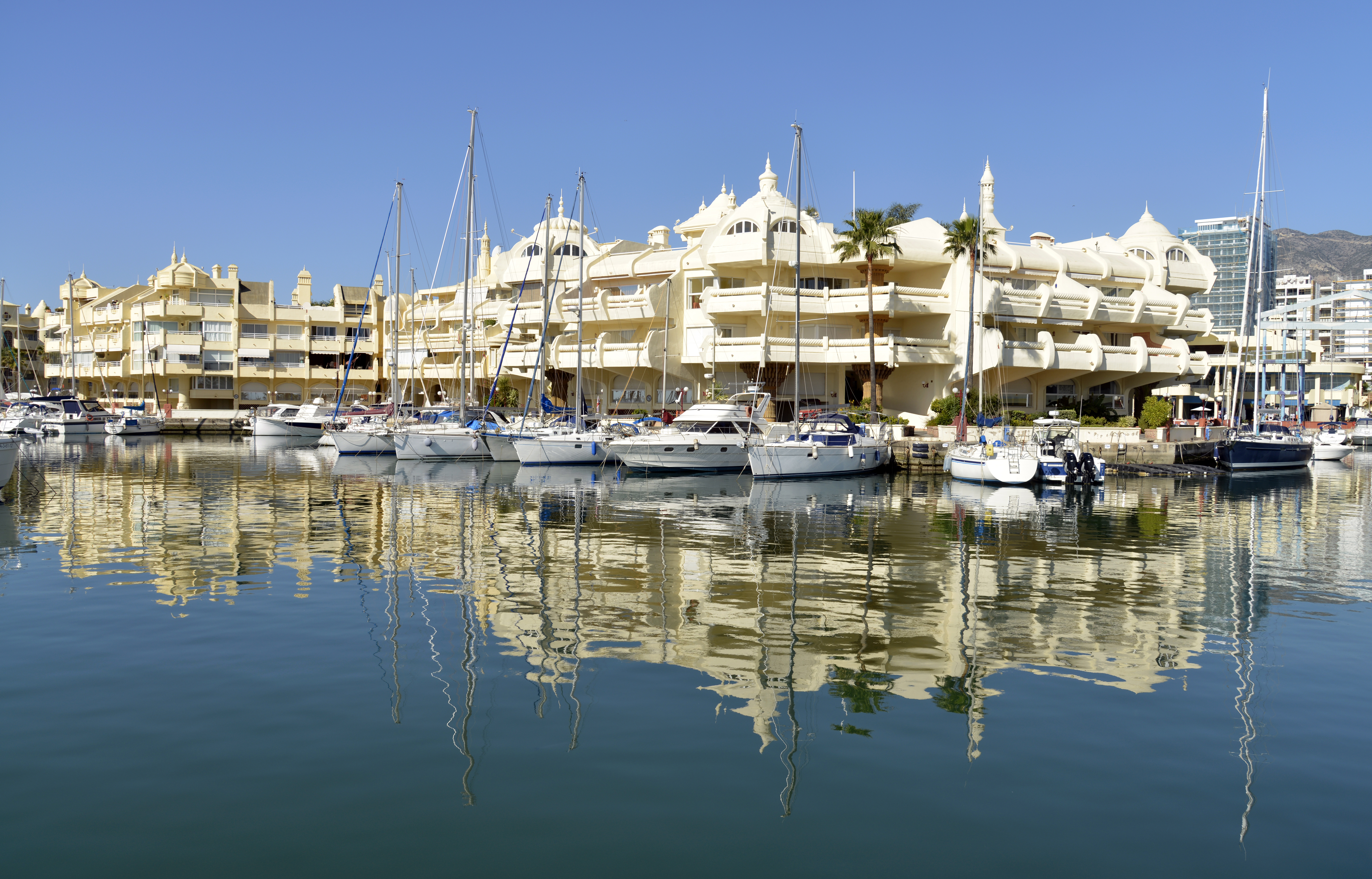 a body of water with boats in it