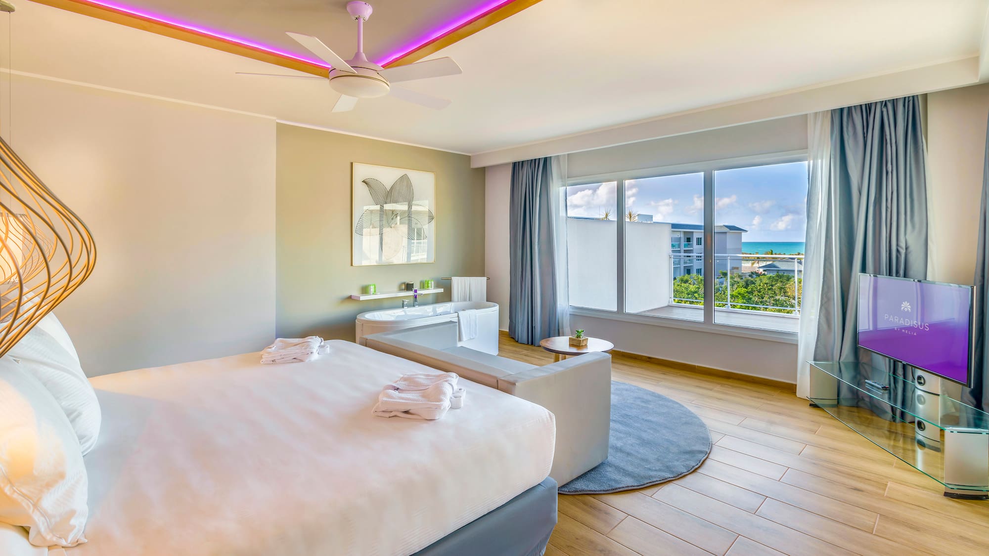 a room with a bed and a couch