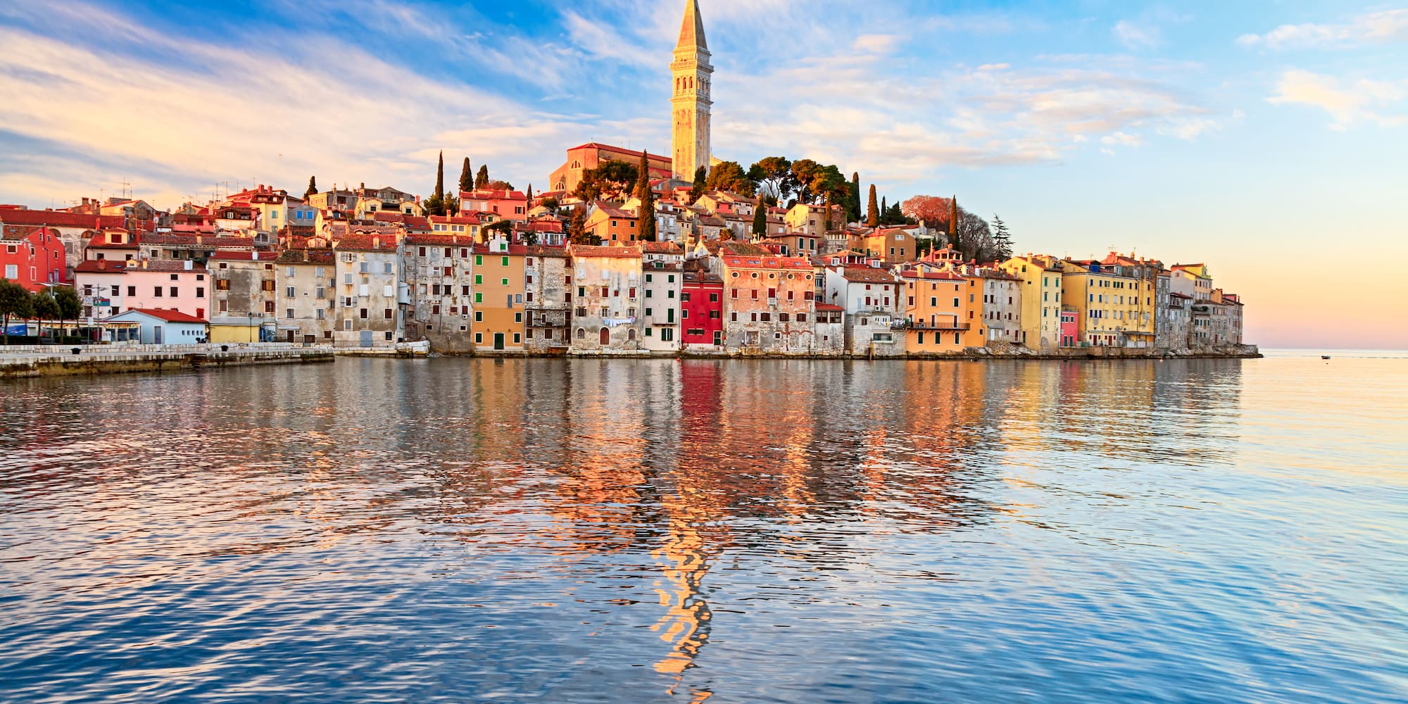 a city next to water