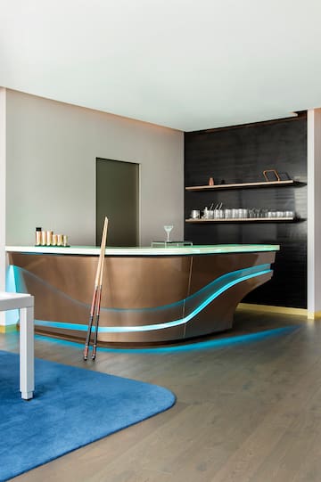 a bar in a room
