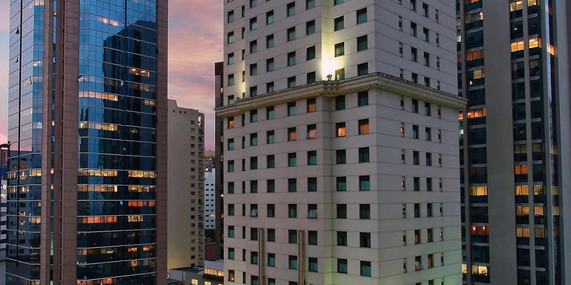 a tall building with many windows