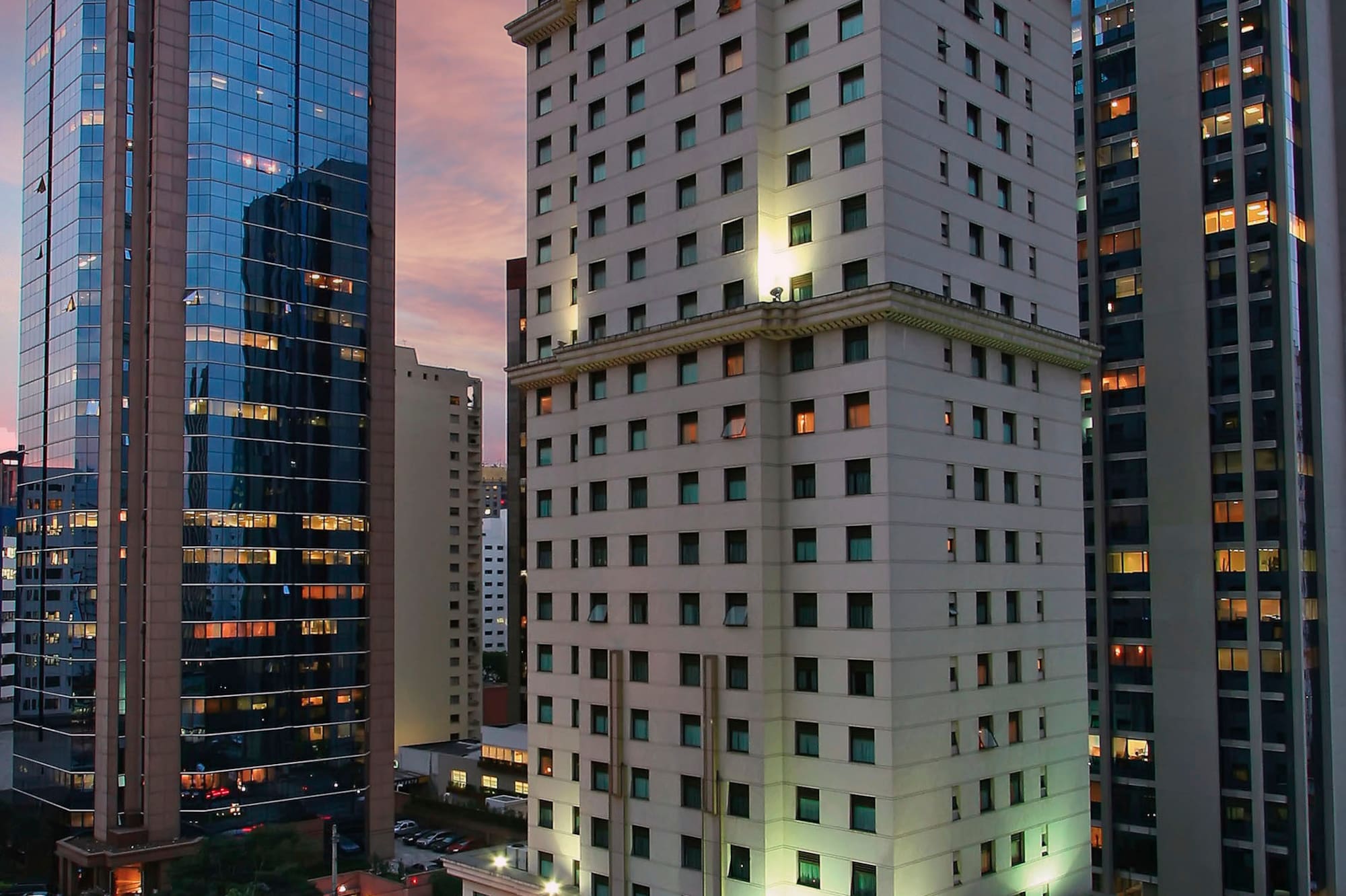 a tall building with many windows