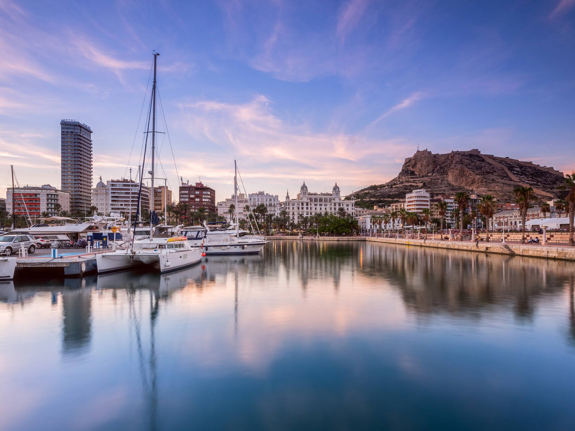 a body of water with boats in it