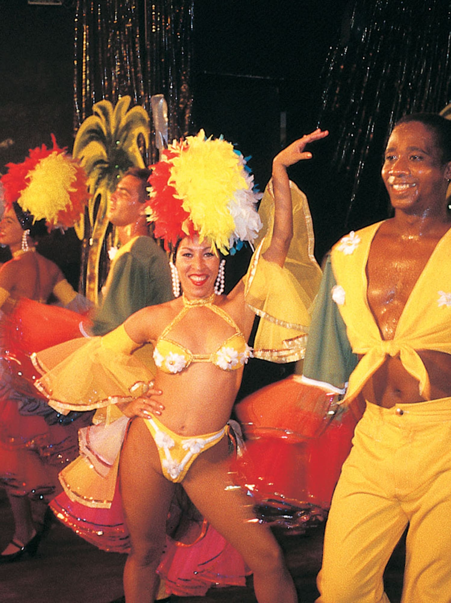 a group of people dancing