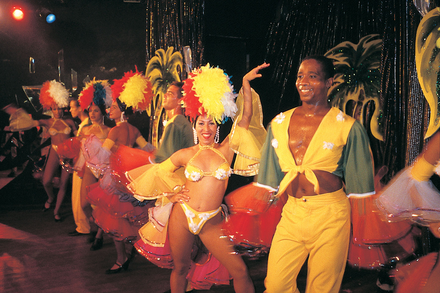 a group of people dancing