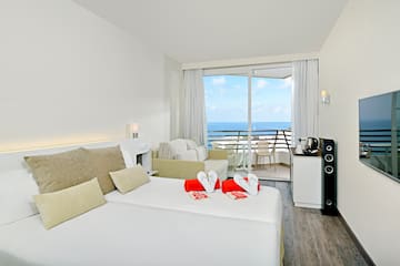 a room with a view of the ocean