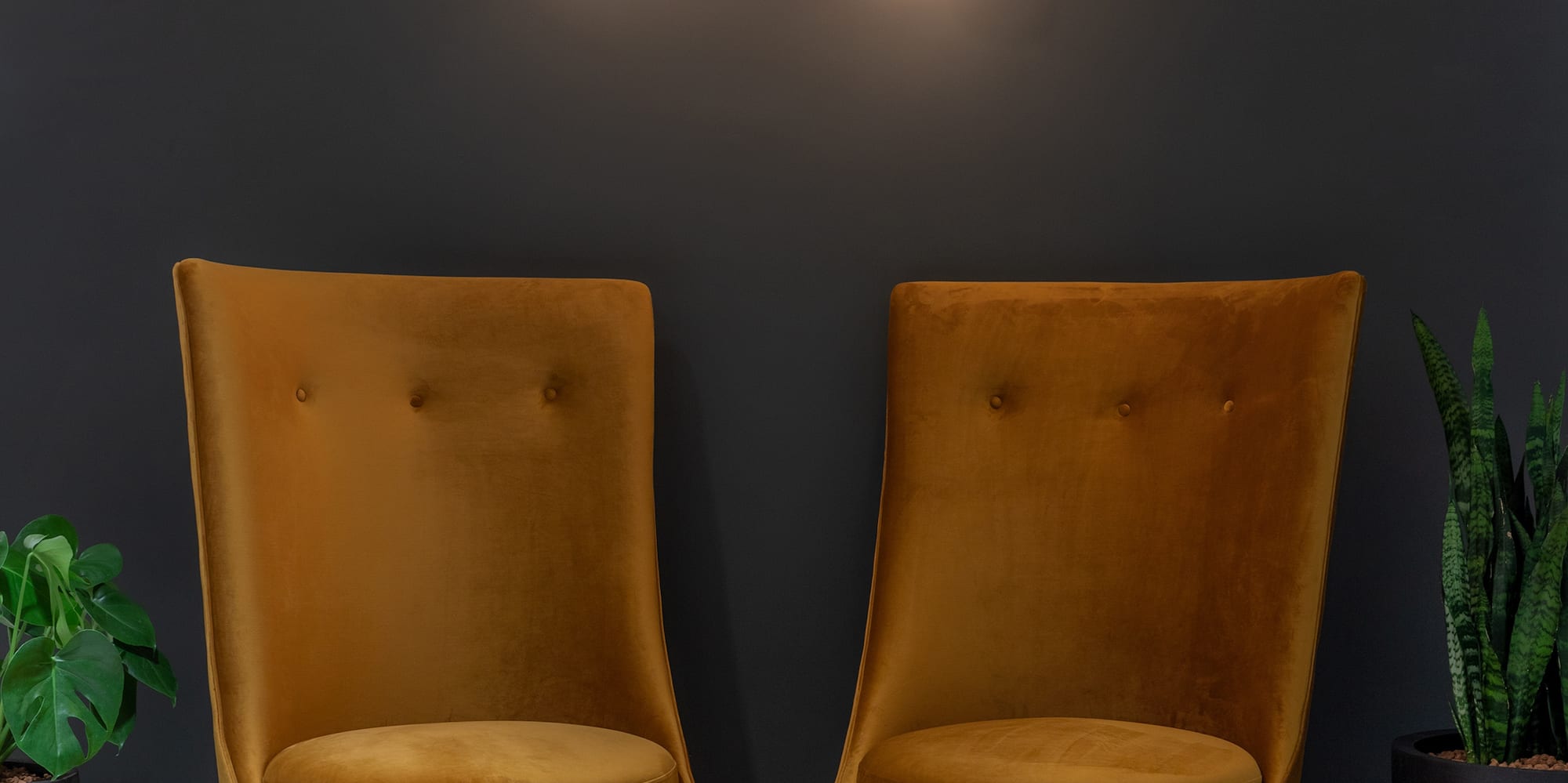 two chairs in a room