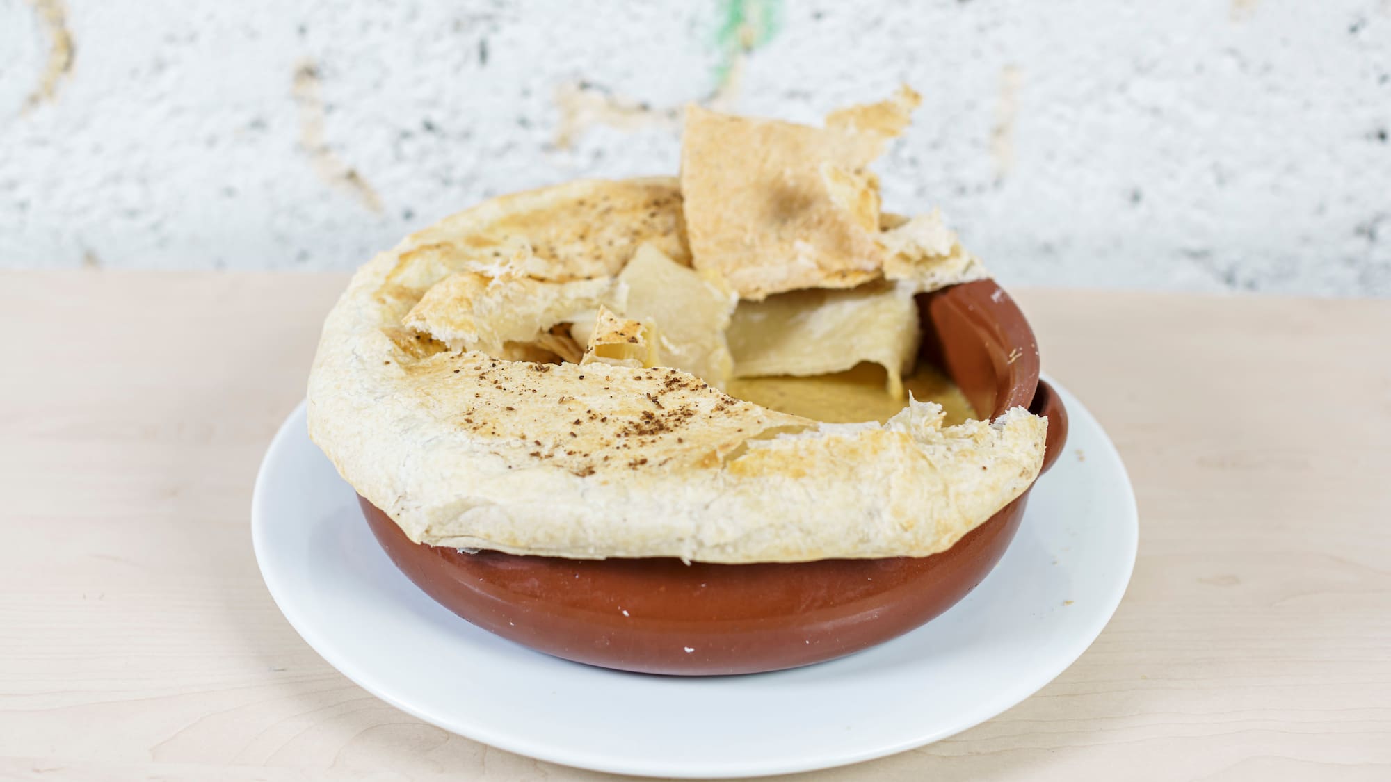 a bowl of food on a plate