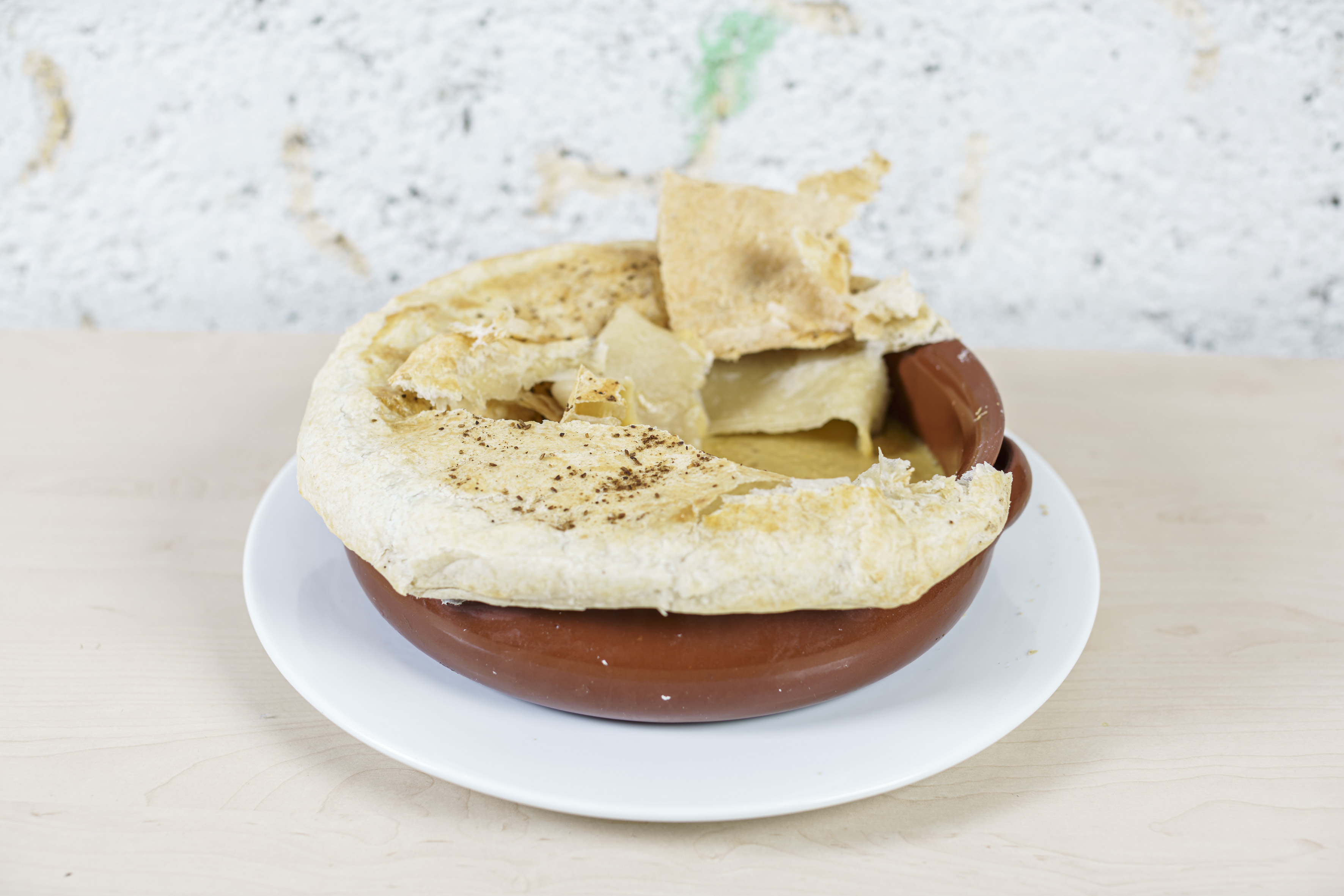 a bowl of food on a plate