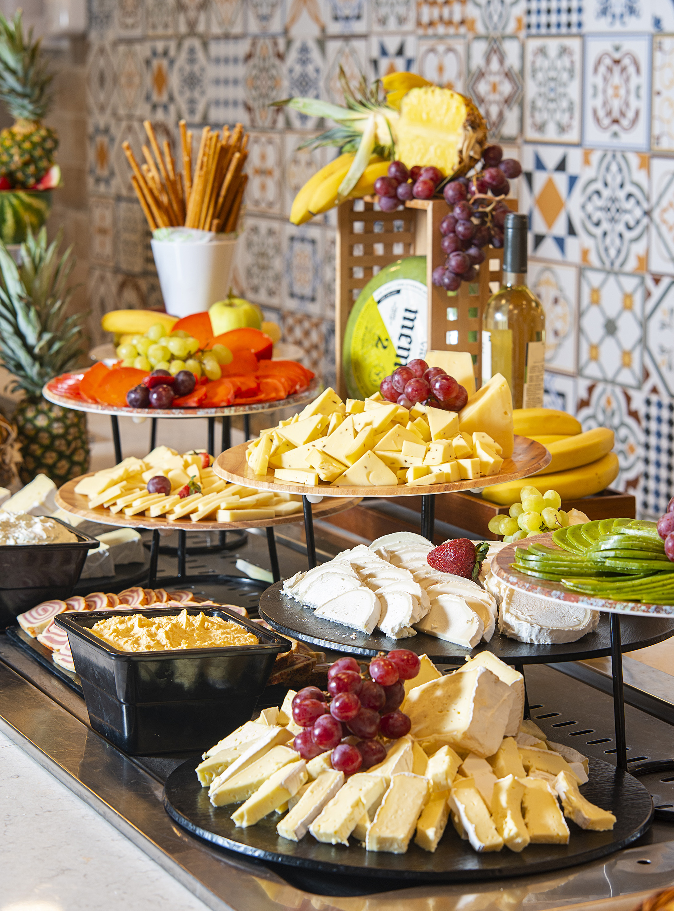 a table full of food