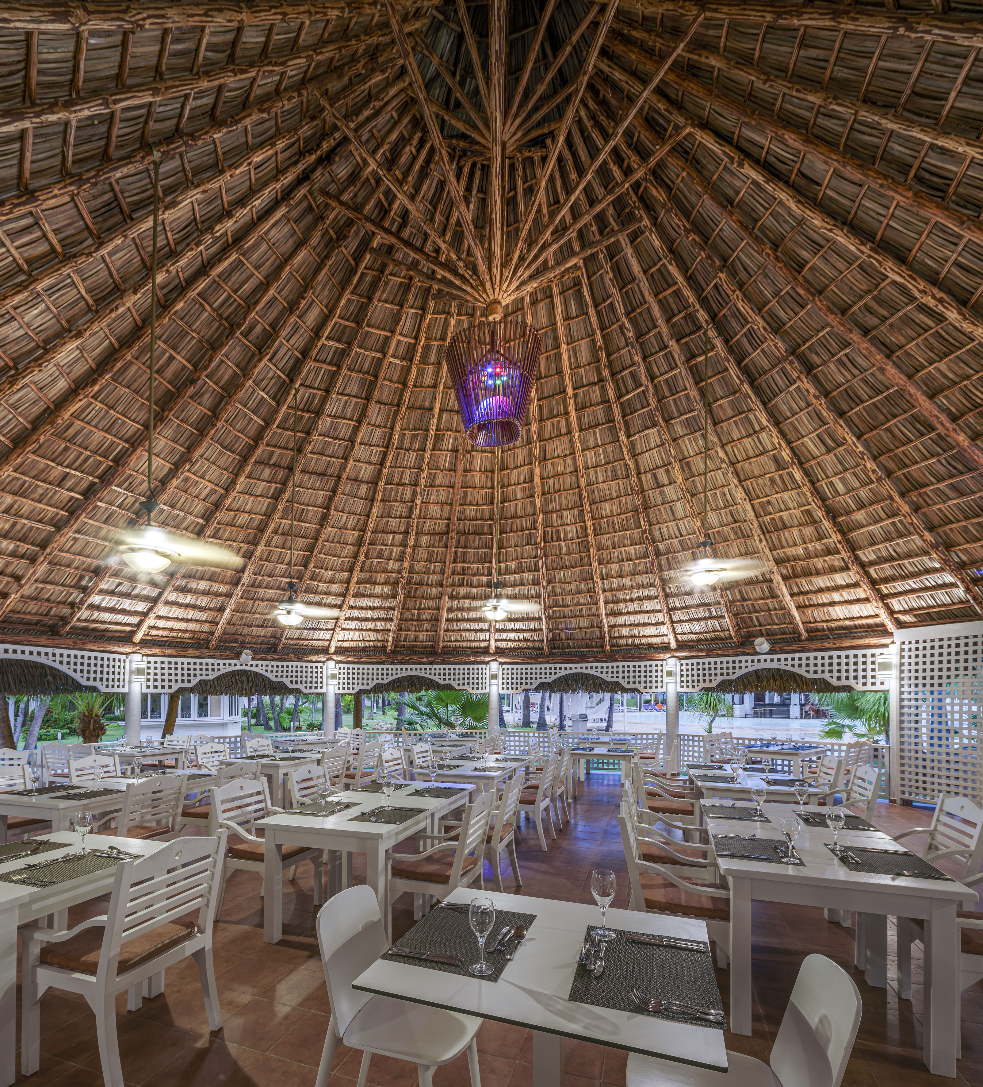 a restaurant with tables and chairs