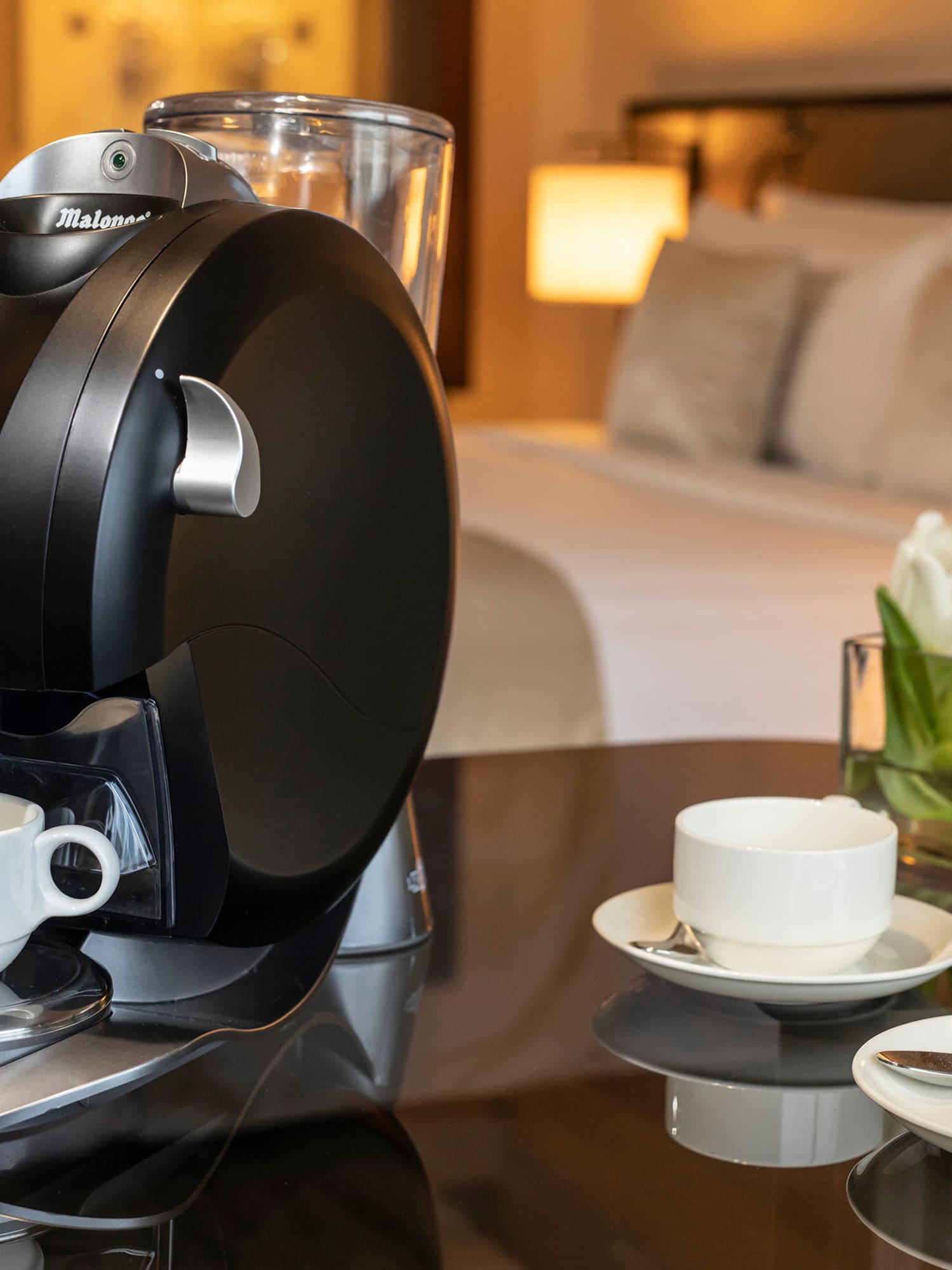 a coffee machine on a table