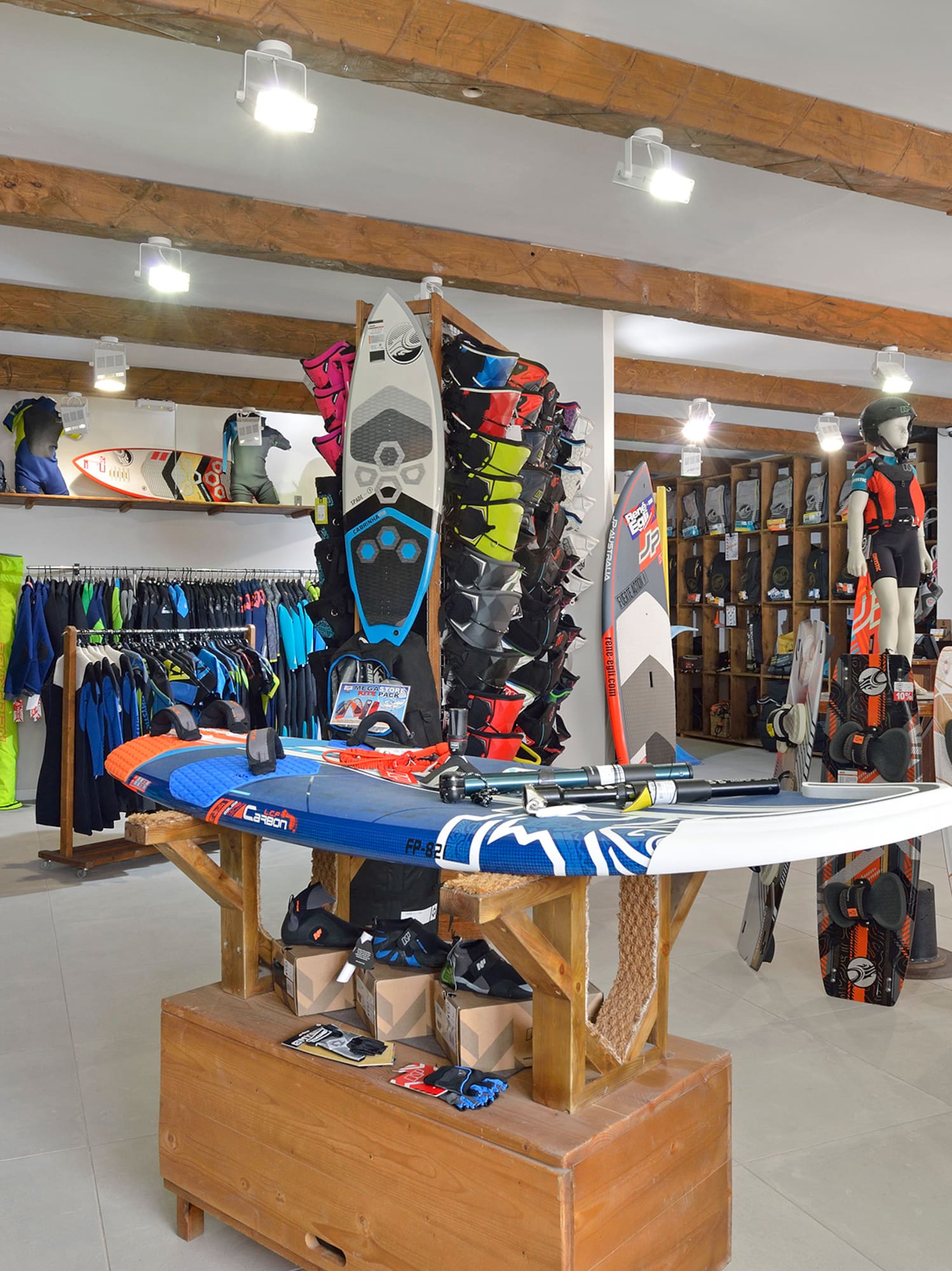 a store with surfboards and surfboards