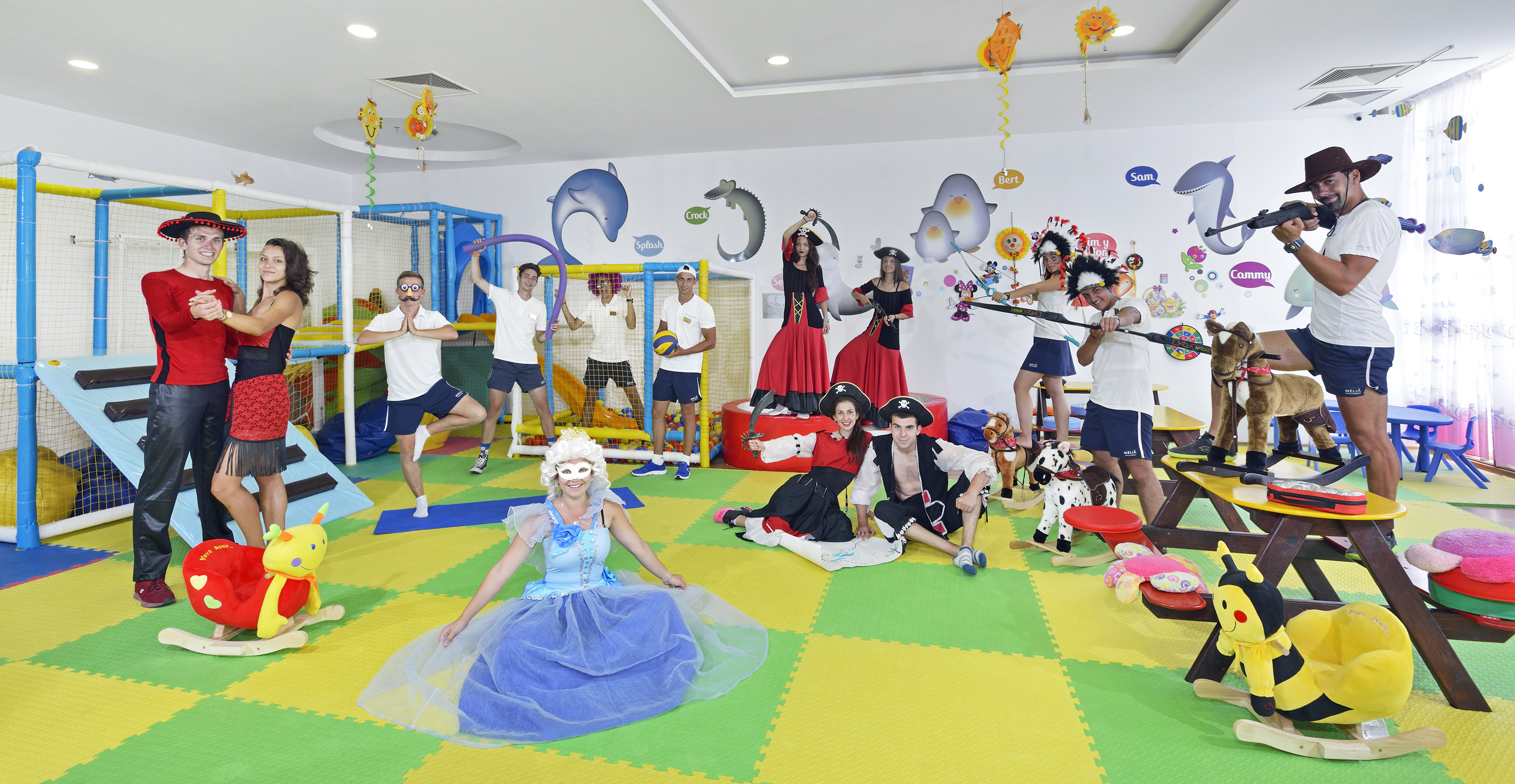 a group of people in clothing