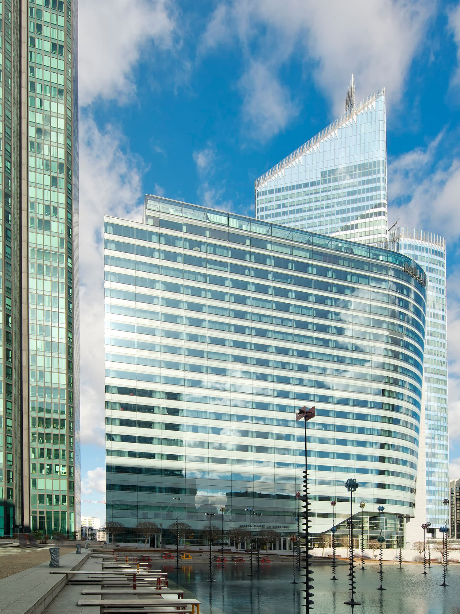 a group of tall buildings