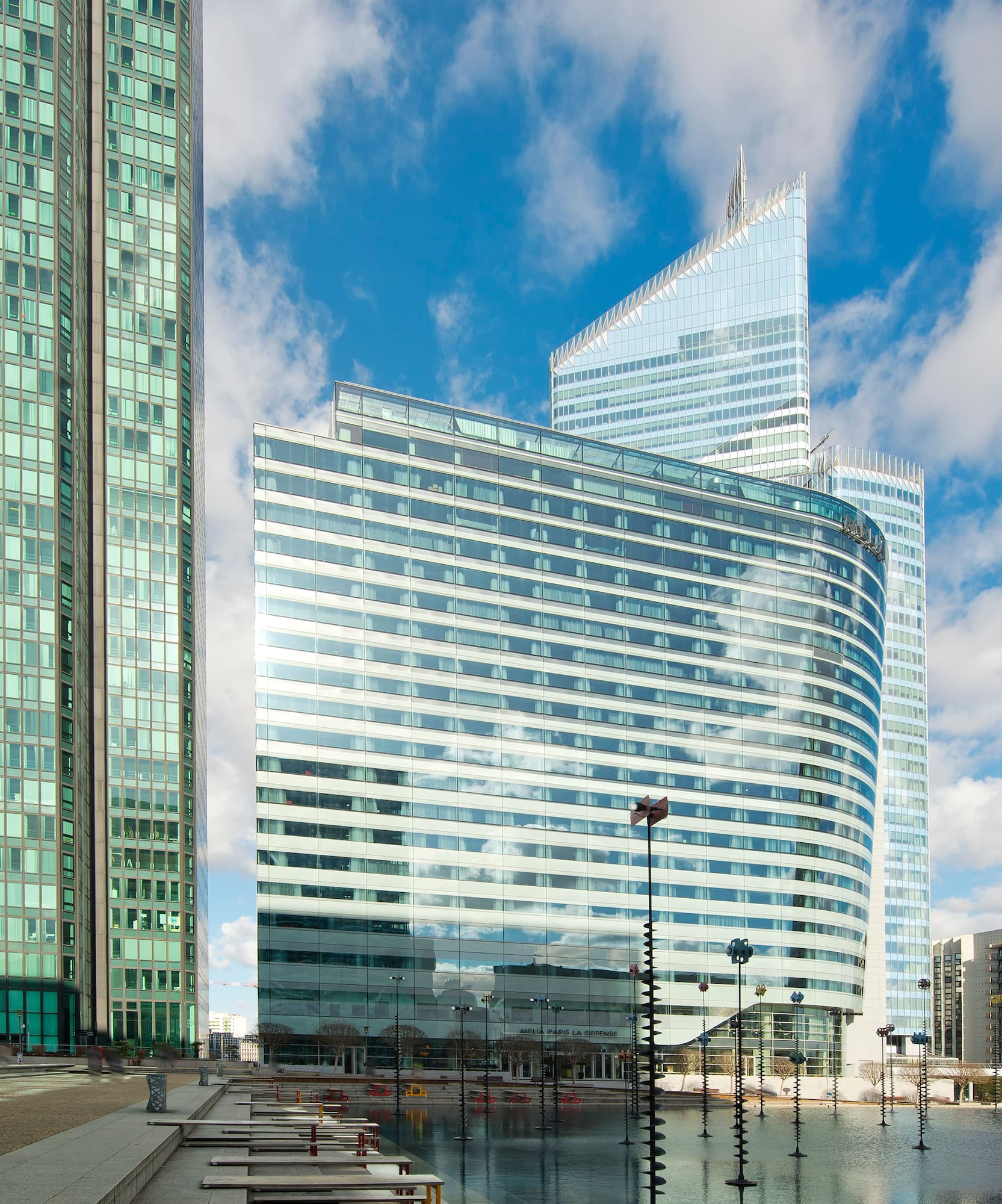 a group of tall buildings