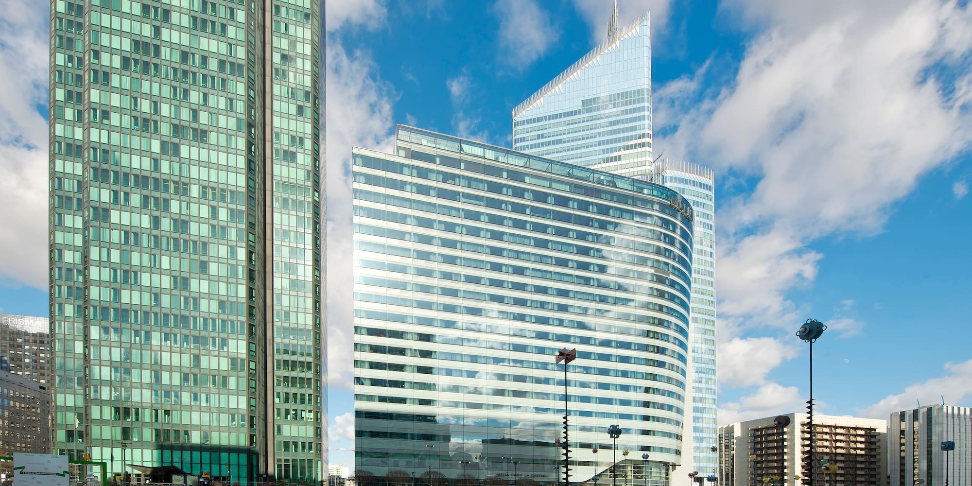 a group of tall buildings