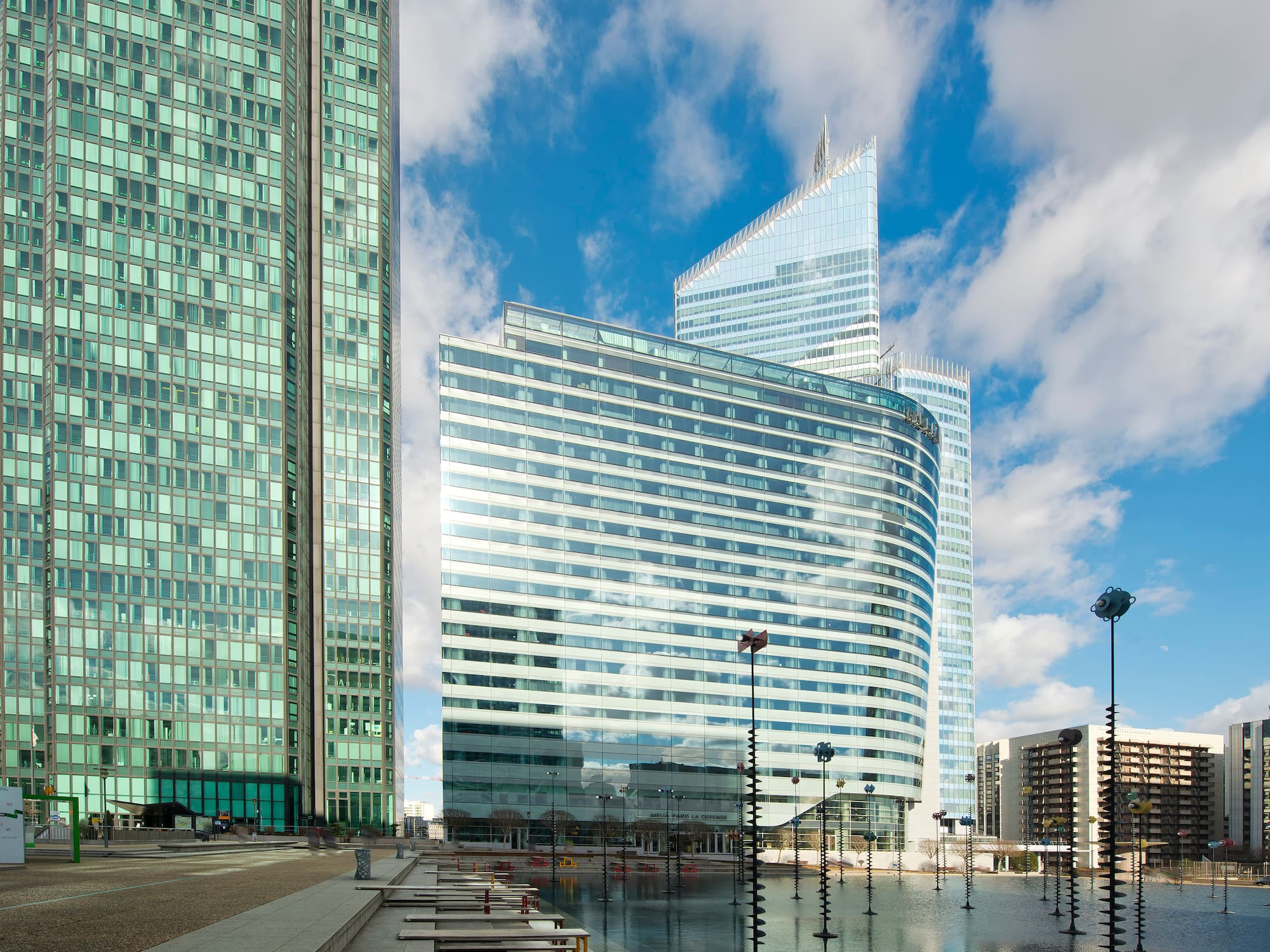 a group of tall buildings