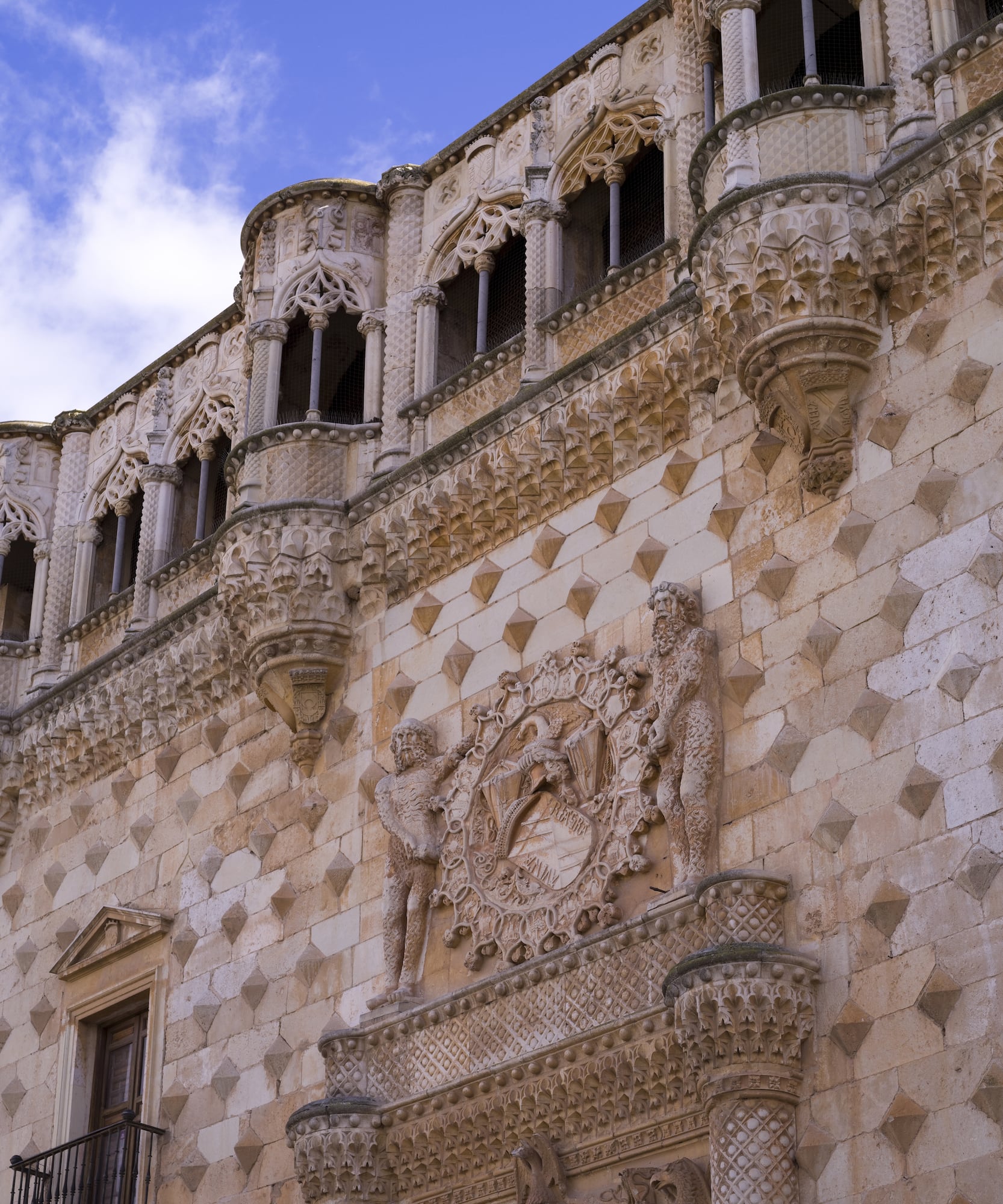 a stone building with ornate carvings