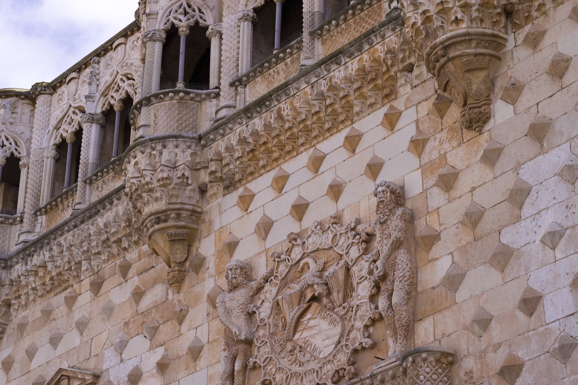 a stone building with ornate carvings