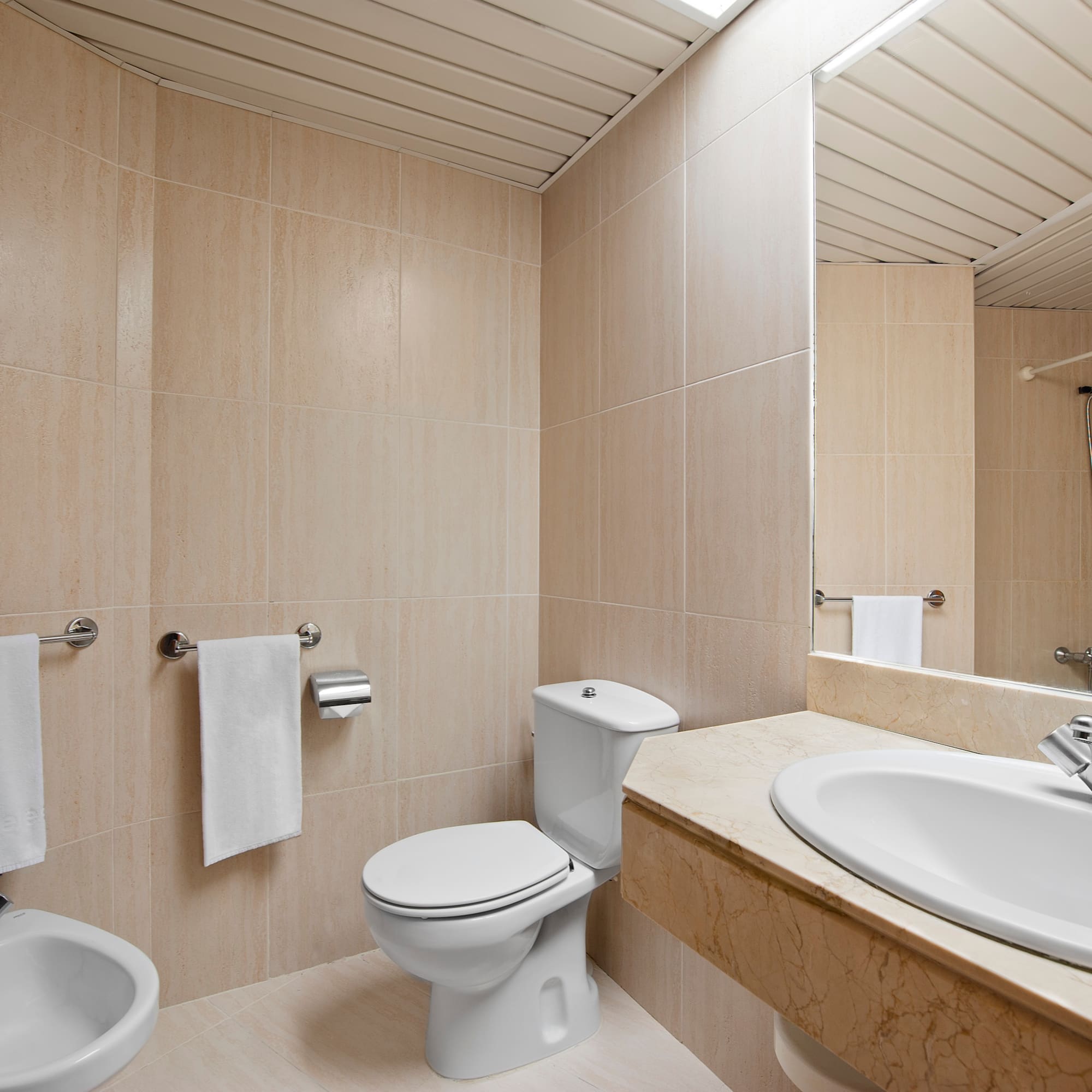 a bathroom with a sink and toilet
