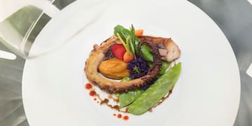 a plate of food on a table