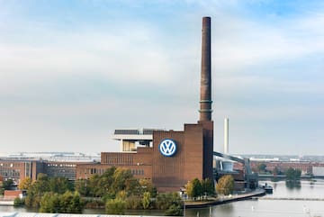 a factory with a large chimney