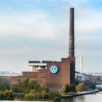 a factory with a large chimney