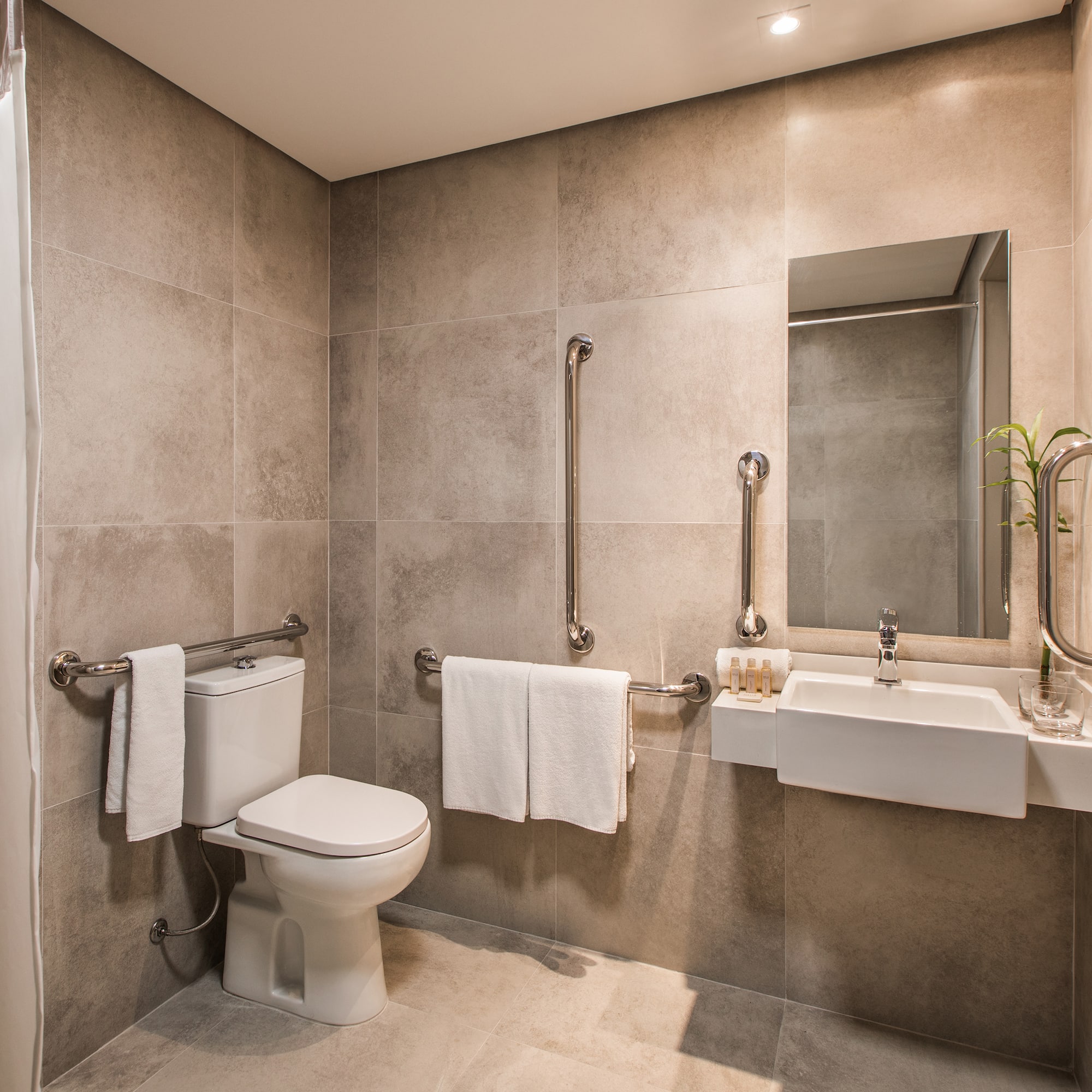 a bathroom with a sink and toilet