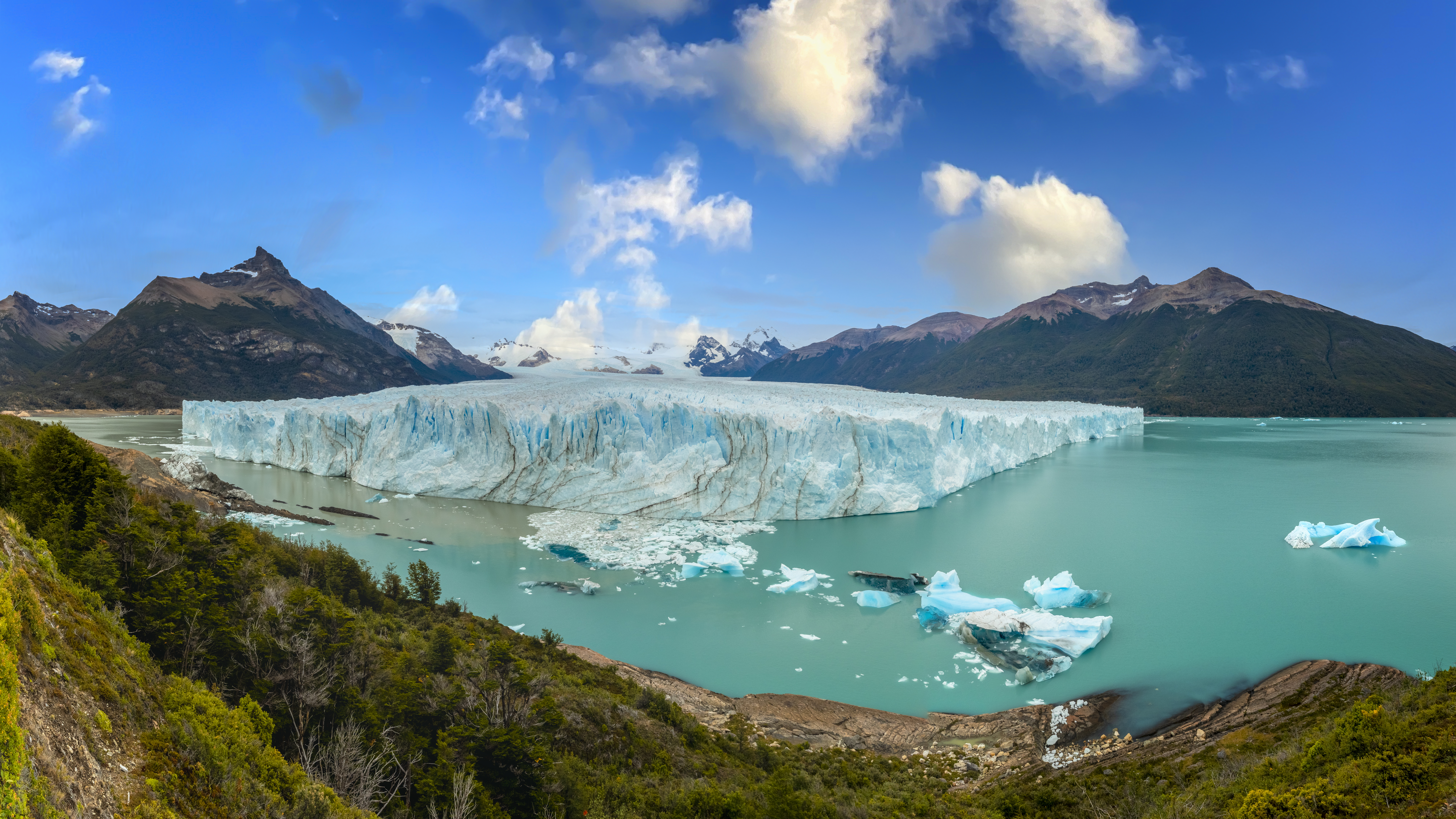 a glacier in a body of water