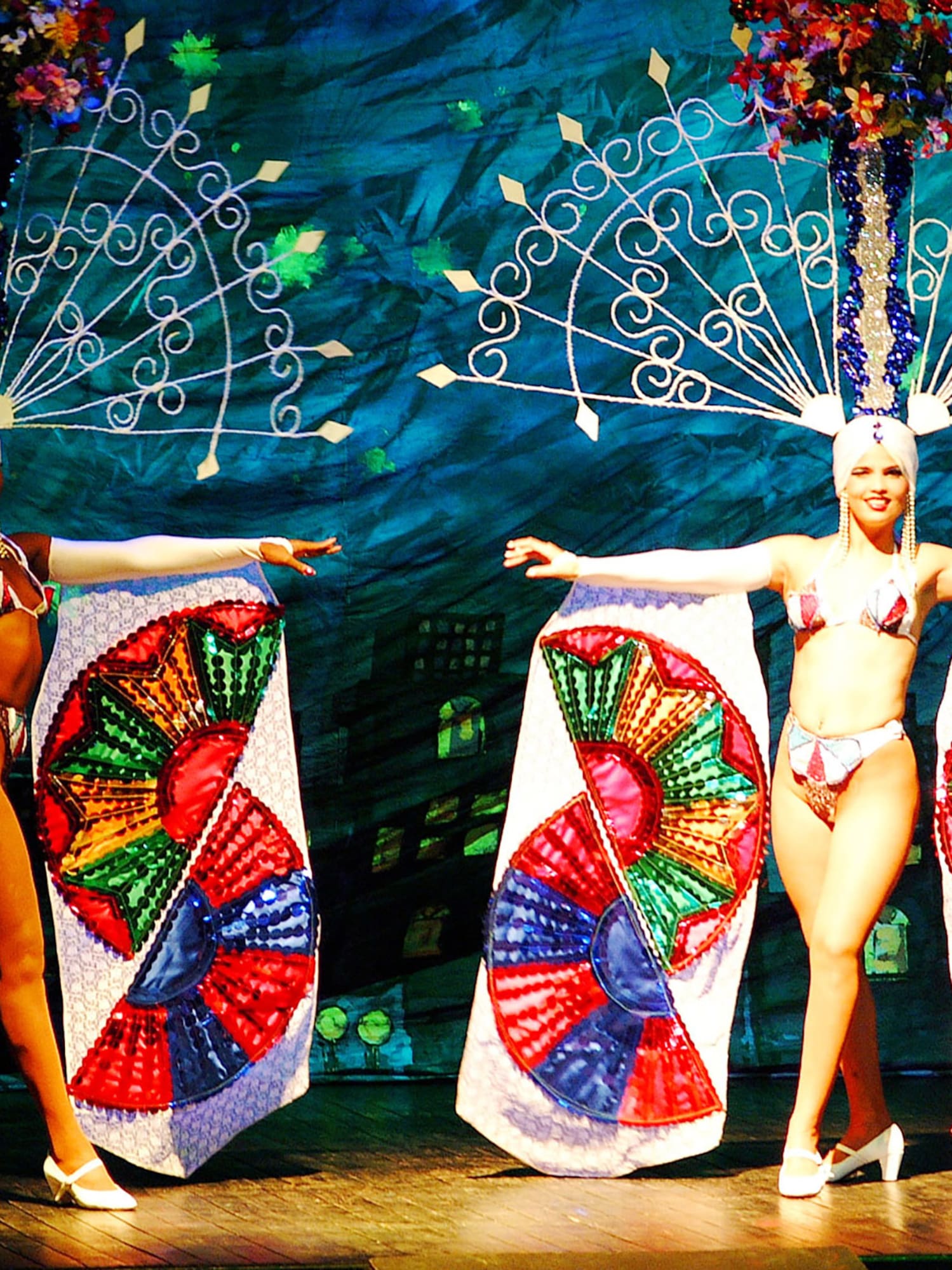 a group of women wearing clothing