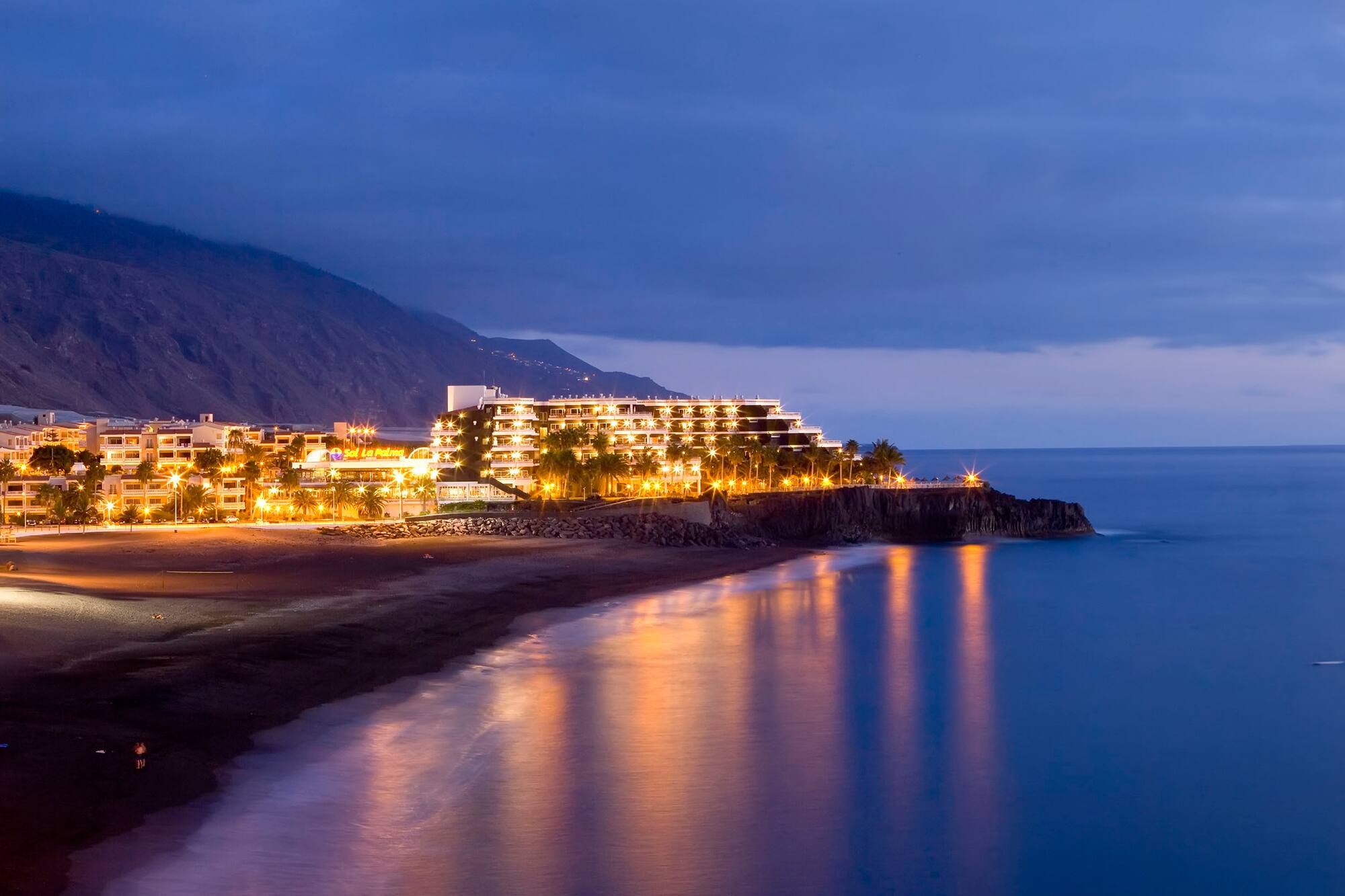 a hotel on a beach