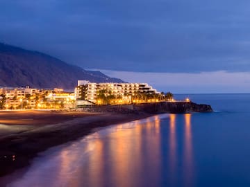 a hotel on a beach