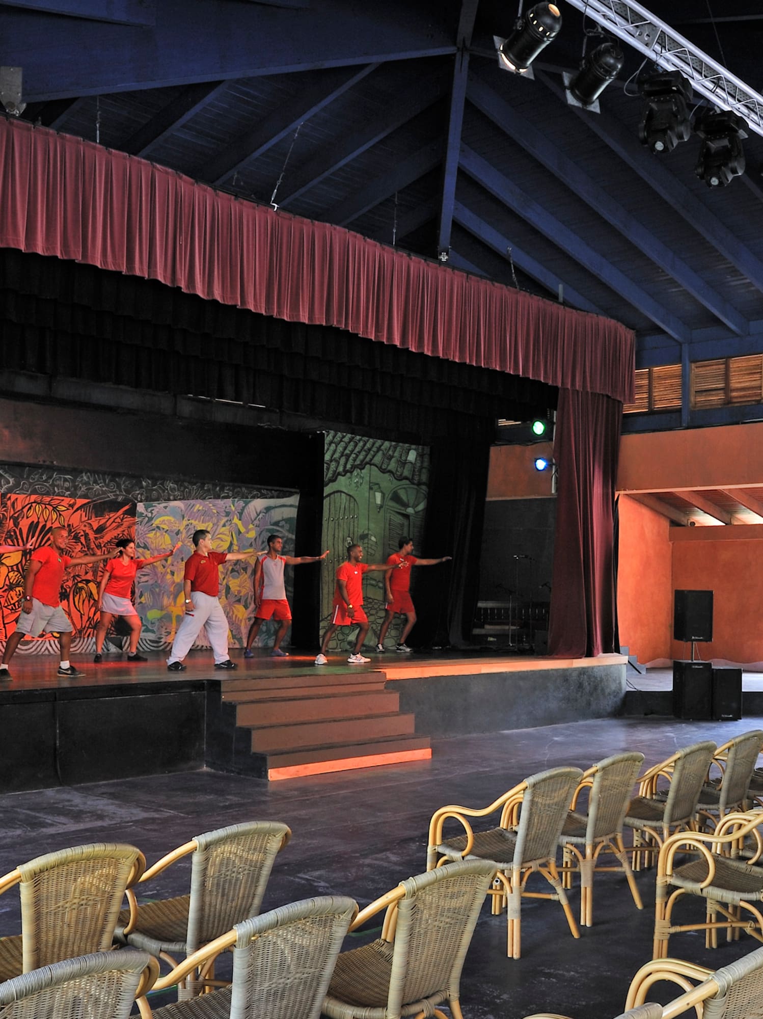 a group of people on a stage