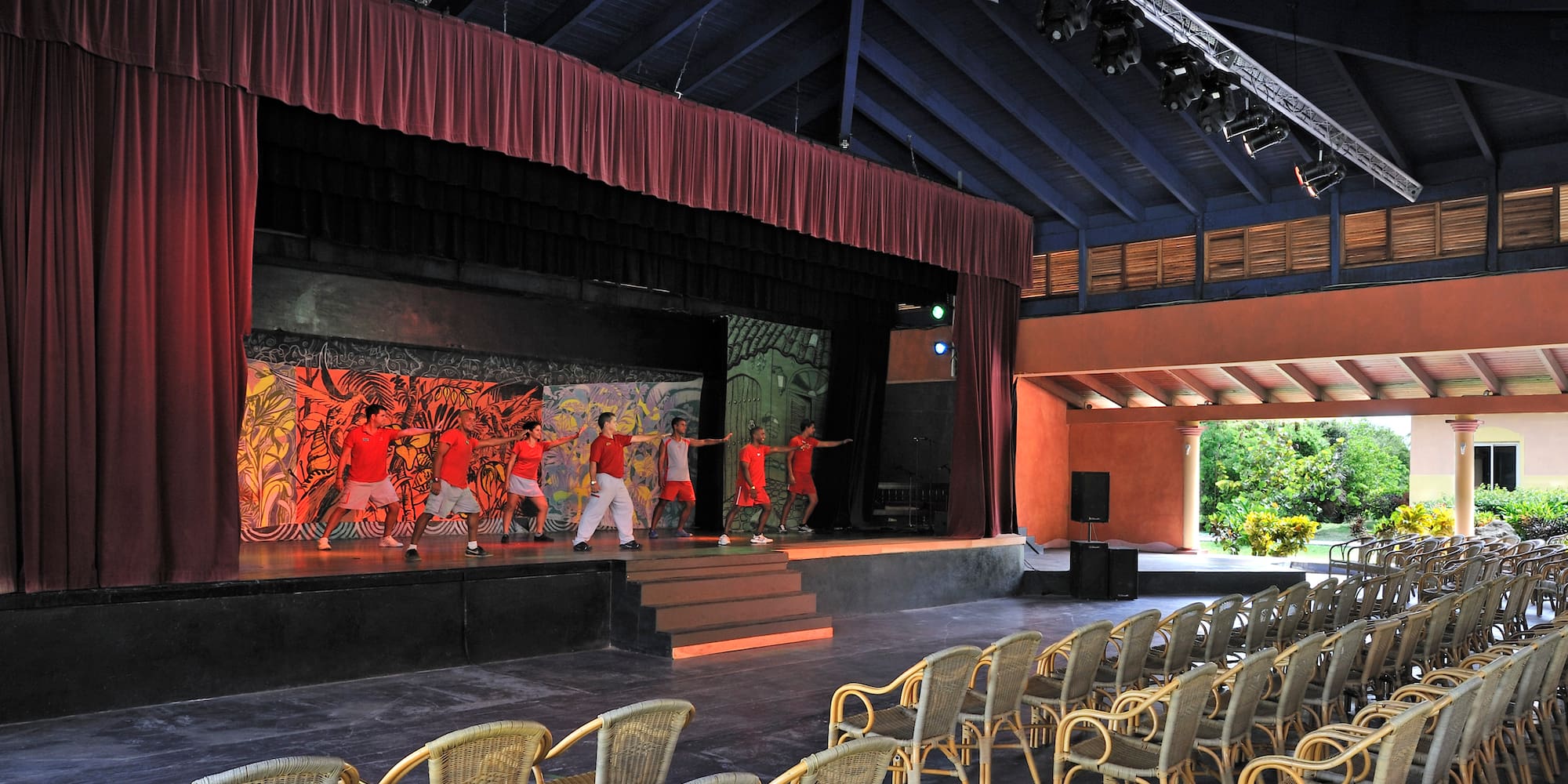 a group of people on a stage