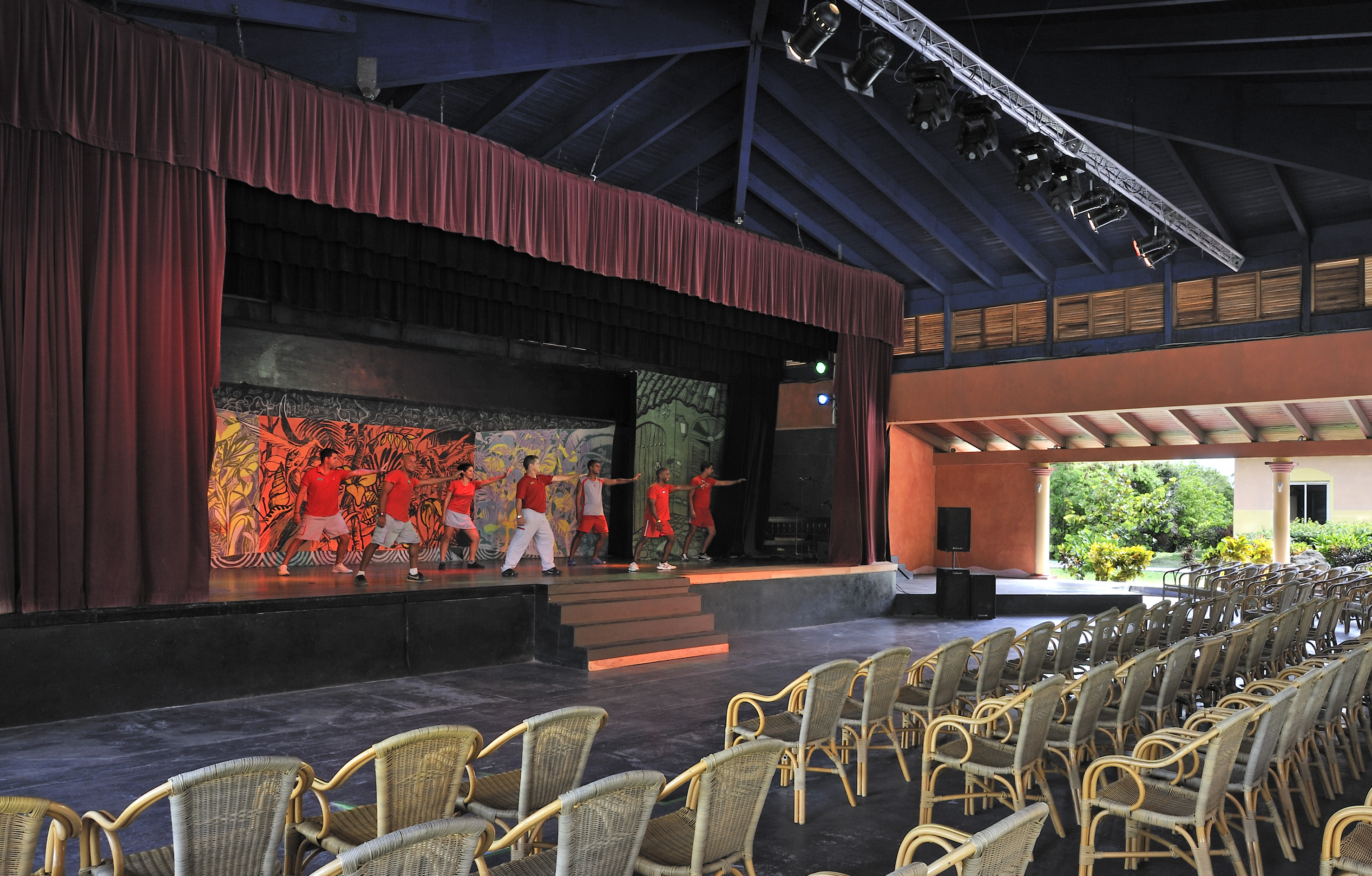 a group of people on a stage