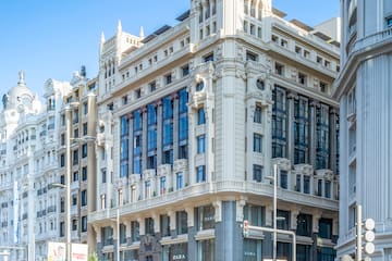 a large white building with many windows
