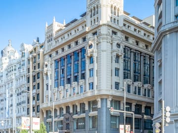 a large white building with many windows