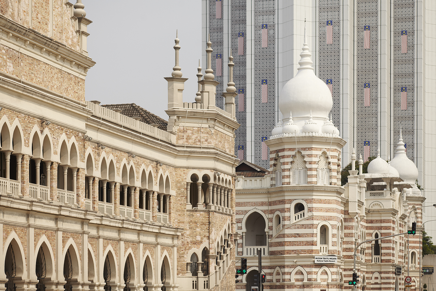 Historic Sultan Abdul Samad Building and National Textile Museum, Kuala Lumpur.