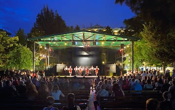 a group of people on a stage