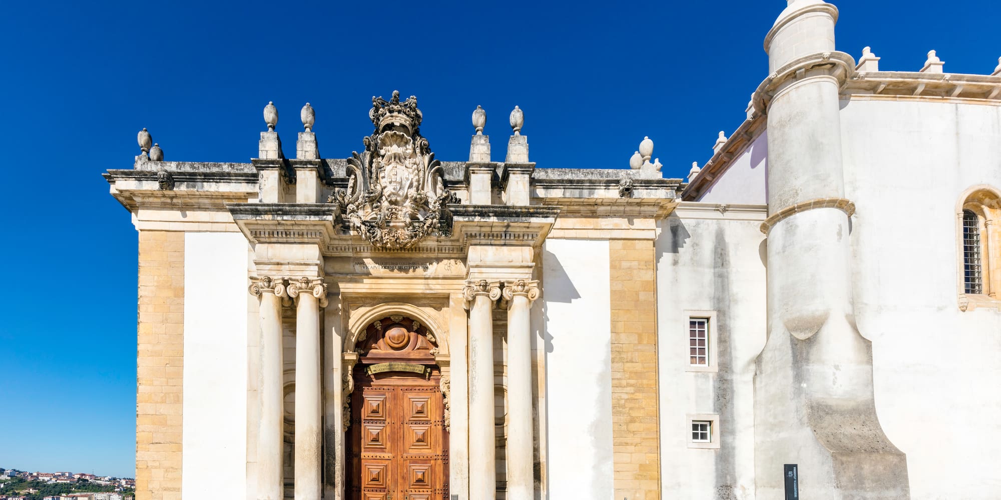 a building with a stone structure