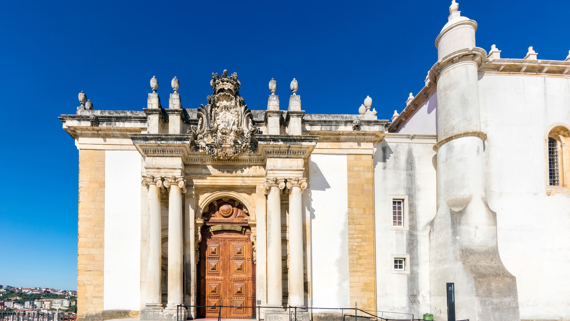 a building with a stone structure